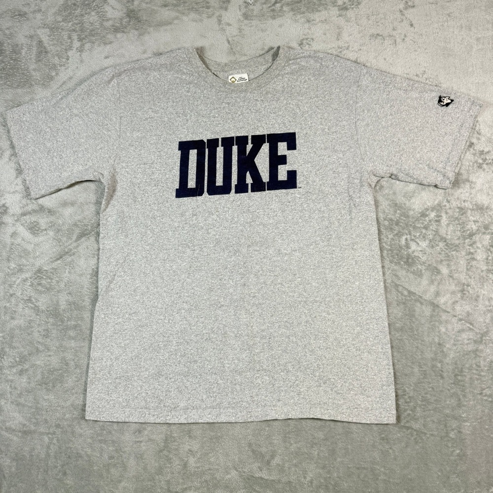 Vintage The Cotton Exchange Mens Lrg Duke Blue Devils T-Shirt Gray 90's USA Made